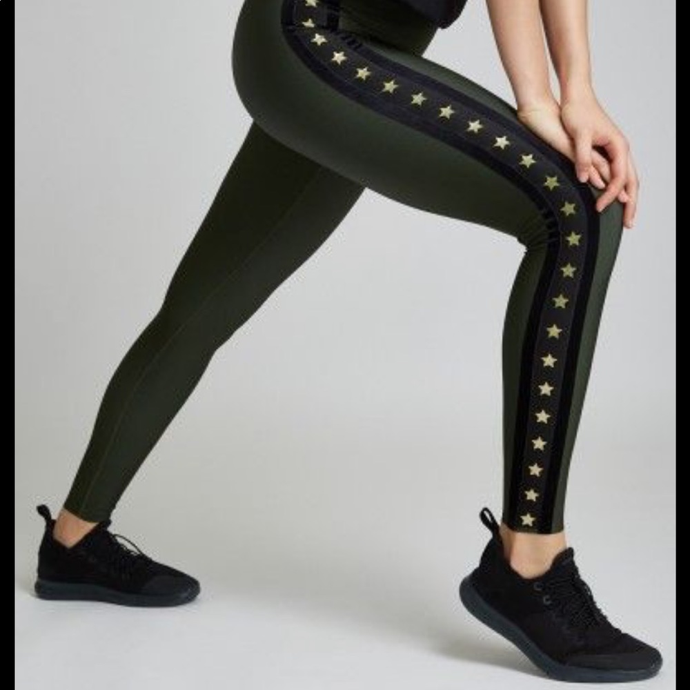 Ultracor leggings XL Army Green/Velvet NWOT